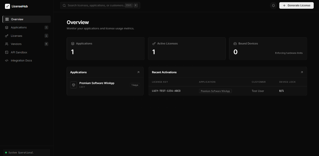 LicenseHub